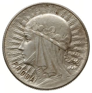 5 złotych 1933, Warszawa; głowa kobiety w czepcu