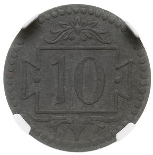 10 fenigów 1920, Gdańsk; odmiana z 57 perełkami;
