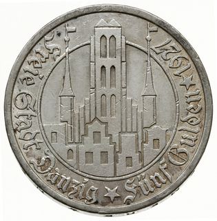 5 guldenów 1927, Berlin; Kościół Marii Panny; CN