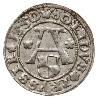 szeląg 1550, Królewiec; Slg. Marienburg. 1208, V