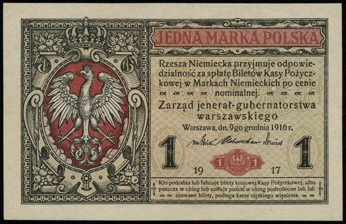 1 marka polska 9.12.1916