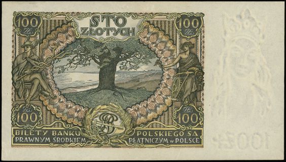 100 złotych 2.06.1932; seria AN, numeracja 40606