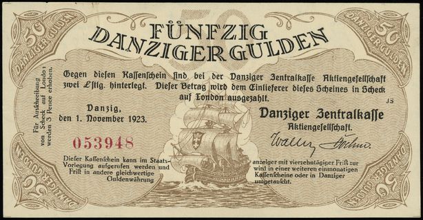 50 guldenów 1.11.1923