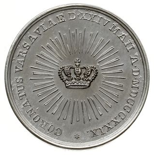medal autorstwa Majnerta z 1829 r, wybity z okazji koronacji Mikołaja I na króla Polski