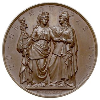 medal autorstwa Barre’a po 1831 roku, wybity nakładem Komitetu Brukselskiego Bohaterskiej Polsce  po Powstaniu Listopadowym