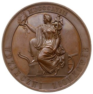 medal autorstwa C. Radnitzkiego wybity 1858 r., poświęcony Leonowi ks. Sapieże