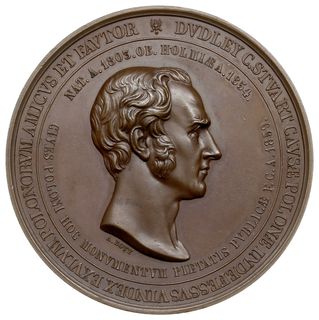medal autorstwa Antoine’a Bovy’ego (1794-1877) z 1859 r, wybity przez Komitet Emigracyjny dla uczczenia  sir Dudleya C. Stuarta, wiernego przyjaciela Polski