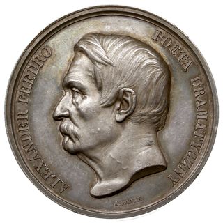 medal autorstwa Alberta Barre’a wybity w 1864 r., poświęcony Aleksandrowi Fredrze