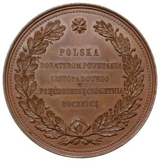 medal autorstwa W. A. Malinowskiego z 1880 r. wybity na 50. rocznicę powstania listopadowego