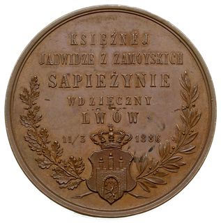 medal z 1886 r. wybity nakładem w Głowackiego w 