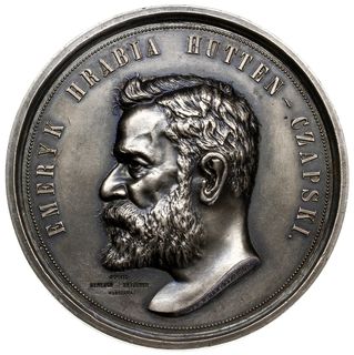 medal autorstwa K. Bartoszewicza z 1896 r. wybity w zakładzie Gerlach i Meissner w Warszawie z okazji  25-lecia pracy twórczej Emeryka hrabiego Hutten-Czapskiego