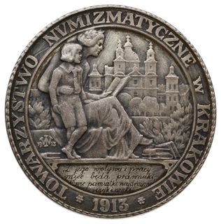 medal autorstwa Jana Wysockiego z 1913 r., wybity z okazji 100. rocznicy śmierci Tadeusza Czackiego,  Aw: Popiersie trzy czwarte na prawo, wokoło TADEUSZ CZACKI 1765 + 1813, na odcięciu sygnatura  J. WYSOCKI