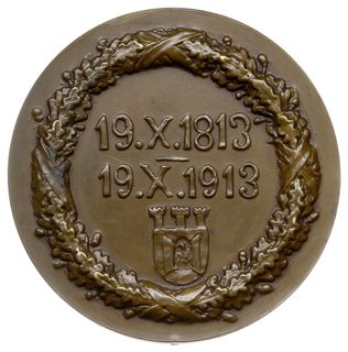 medal autorstwa Konstantego Laszczki z 1913 r., wybity na 100. rocznicę śmierci księcia Józefa Poniatowskiego