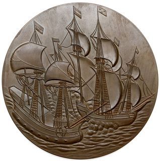 medal autorstwa Stefana Ślezaka z 1927 r. wybity na 300. rocznicę Bitwy pod Oliwą