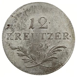 12 krajcarów 1795 B, Krzemnica; Her. 827; bardzo