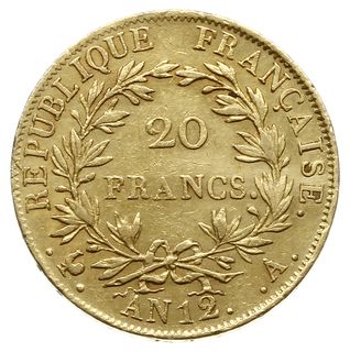 20 franków AN12 (1804) A, Paryż