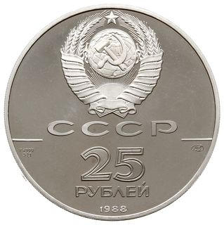 25 rubli 1988, Moskwa; wybite z okazji 1000-leci