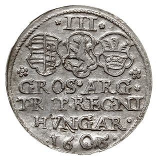 trojak 1606; Resch 95; bardzo ładny, rzadka mone