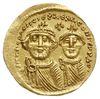 solidus 626-629, Konstantynopol; Aw: Popiersia cesarzy na wprost, ddNN HERACLIЧS ET HERA CONST  PP..