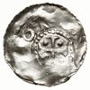 denar 1013-1030; Aw: Miecz, wokoło napis; Rw: Kr