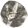 denar 919-936; Aw: Monogram Carolus w kształcie krzyża z poprzeczkami; Rw: Krzyż z kulkami w kątac..