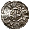 denar 1025-1027, Ratyzbona; Aw: Popiersie w prawo; Rw: Krzyż z kółkiem, klinem i trójkulkami w kąt..