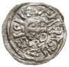 denar 1024-1039, Freisingen; Aw: Popiersie w prawo, CONRAD RREX; Rw: Krzyż z klinami w kątach, wok..