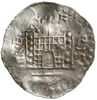 denar 1002-1024; Aw: Głowa w prawo, HEINRICVS REX; Rw: Budowla kościoła z dwiema wieżami, TREVERIS..