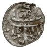 halerz 1450-1454; Aw: Dwa skrzyżowane klucze; Rw: Orzeł piastowski z głową w lewo i zawiniętymi ko..