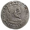 trojak 1592, Olkusz; mała głowa króla i skrócona data 9Z, na awersie rzadki napis ... M DVX L; Ige..