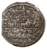 trojak 1606, Kraków; na rewersie litera K rozdziela pełną datę; Iger K.06.1.a (R2); moneta wybita ..