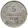 5 groszy 1835, Wiedeń; Plage 296, Bitkin 3; bardzo ładne
