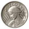 1 złoty 1925, Londyn; popiersie kobiety z kłosami; Parchimowicz 107b; bardzo ładne