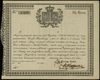 pożyczka (obligacja) na 600 złotych 1.06.1831; numeracja 4209, nieczytelny podpis za Prezesa Banku..