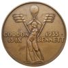 medal autorstwa Stanisława Repety z 1935 r. wybity z okazji zawodów Gordon-Bennetta w Warszawie;  ..