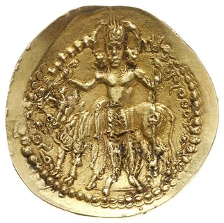 stater, III wiek; Aw: Król stojący w lewo, trzym