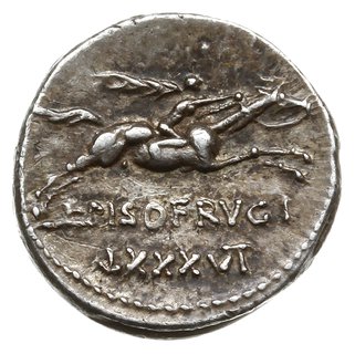 denar, 90 p.n.e., Rzym; Aw: Popiersie Apollina w