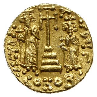 solidus 674-681, Konstantynopol; Aw: Popiersie w