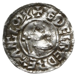 denar typu crux, 991-997, mennica York, mincerz Odulf