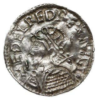 denar typu helmet, 1003-1009, mennica Exeter, mincerz Edwine