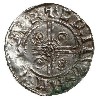 denar typu pointed helmet, 1024-1030, mennica York, mincerz Crinan
