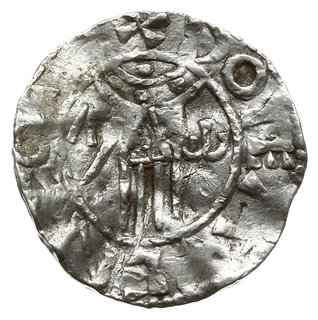denar, przed 1017; Dłoń opatrzności, po bokach a