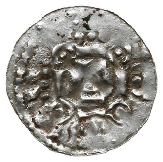 denar, ok. 1020-1025; Krzyż utworzony z kółek i 