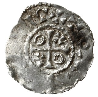 denar ok. 1000; Monogram Carolus, fragment napis
