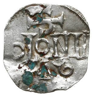 denar 965-983, Kolonia?; Krzyż prosty z kulkami 