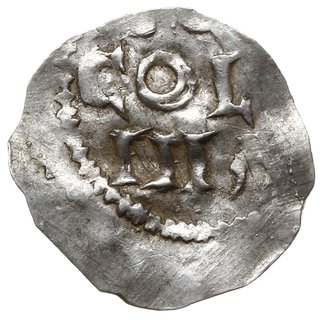 denar 1014-1024, Kolonia; Krzyż prosty z kulkami