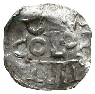 denar 1002-1024, Kolonia; Krzyż prosty z kulkami
