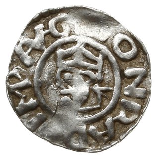 denar z tytulaturą cesarza Konrada II, 1025-1038