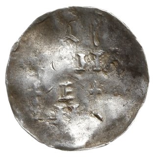 denar 1002-1024; Popiersie w koronie w prawo, HE