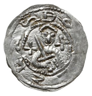 denar z lat 1157-1166; Aw: Popiersie księcia na 
